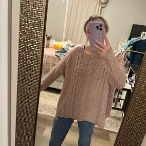 Light pink sweater from Pink Lily